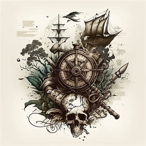 tattoo piratas|pirate tattoo ideas.